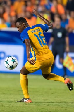 Apoel Vs Tottenham Hotspur arasında Şampiyonlar Ligi oyunu