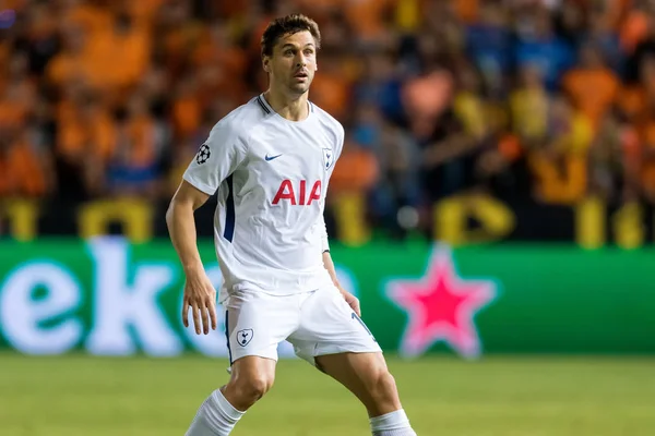 Pertandingan Liga Champions antara APOEL VS Tottenham Hotspur — Stok Foto