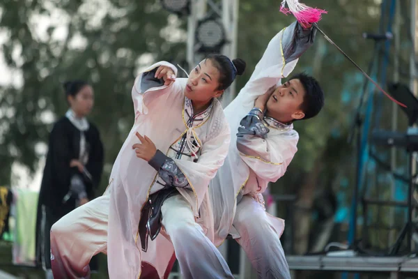 Demonstration faculties of Japanese traditional martial arts — Stock Photo, Image