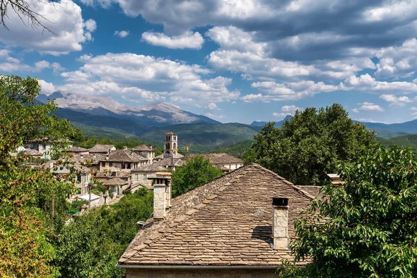  eski taş evleri Köyü Zagorochoria Dilofo, Epirus,