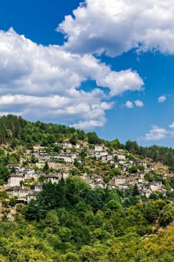 Tsepelovo tarihi köy Zagori ar içinde güzel görünümü