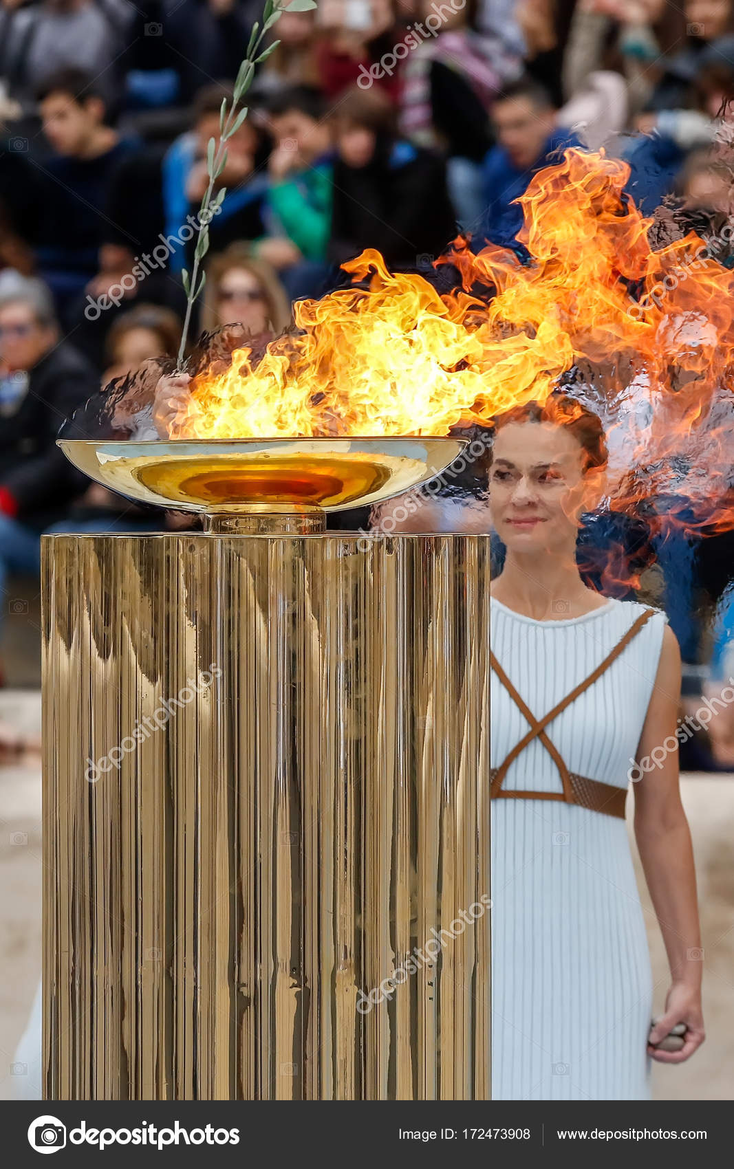 Ceremonia de la llama olímpica para los Juegos Olímpicos ...
