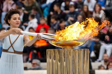 Olimpiyat meşalesinin Kış Olimpiyatları için töreni