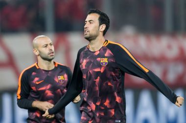 Arada Olympiakos vs Fc Barcelona UEFA Şampiyonlar Ligi oyunu