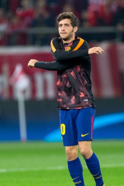 Arada Olympiakos vs Fc Barcelona UEFA Şampiyonlar Ligi oyunu