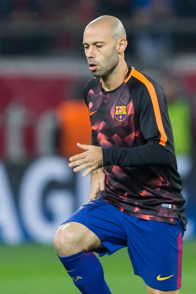 UEFA Champions League wedstrijd tussen Olympiakos vs Fc Barcelona — Stockfoto