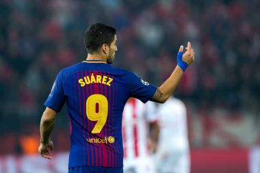 Arada Olympiakos vs Fc Barcelona UEFA Şampiyonlar Ligi oyunu