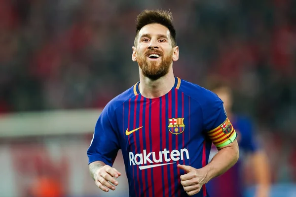 UEFA Champions League spel mellan Olympiakos vs Fc Barcelona — Stockfoto