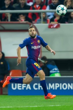 Arada Olympiakos vs Fc Barcelona UEFA Şampiyonlar Ligi oyunu