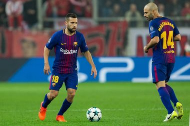 Arada Olympiakos vs Fc Barcelona UEFA Şampiyonlar Ligi oyunu