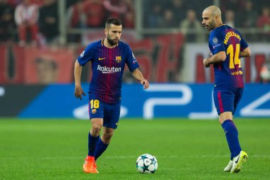 Arada Olympiakos vs Fc Barcelona UEFA Şampiyonlar Ligi oyunu