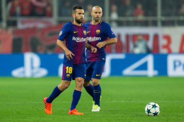 Arada Olympiakos vs Fc Barcelona UEFA Şampiyonlar Ligi oyunu