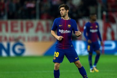 Arada Olympiakos vs Fc Barcelona UEFA Şampiyonlar Ligi oyunu