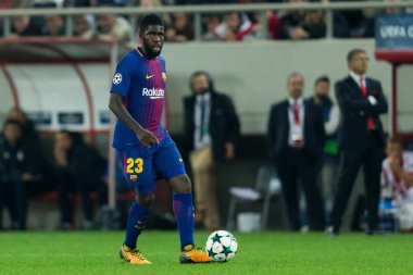 Arada Olympiakos vs Fc Barcelona UEFA Şampiyonlar Ligi oyunu