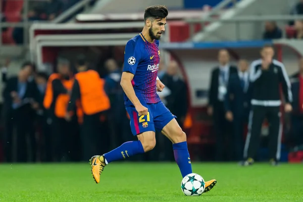 Uefa Champions League Spiel Olympiakos gegen FC Barcelona — Stockfoto