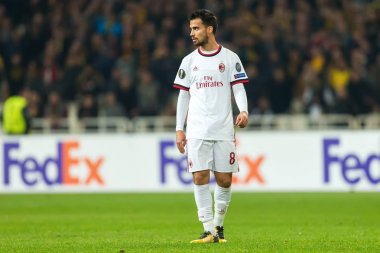 Aek Rennes rakip Ac Milan arasında UEFA Avrupa Ligi oyunu 