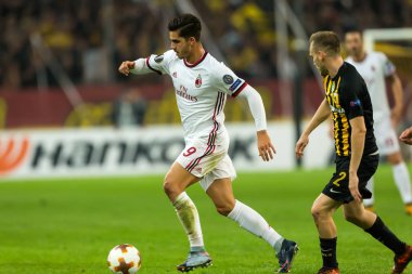 Aek Rennes rakip Ac Milan arasında UEFA Avrupa Ligi oyunu 