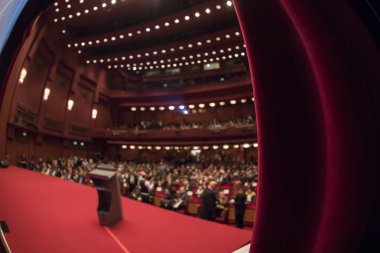 Thessaloniki, Yunanistan - 7 Kasım 2017: 58 uluslararası Selanik Film Festivali Olympion sinemada sırasında sinemada izlerken seyirci