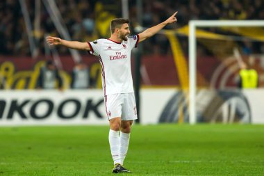 Aek Rennes rakip Ac Milan arasında UEFA Avrupa Ligi oyunu 