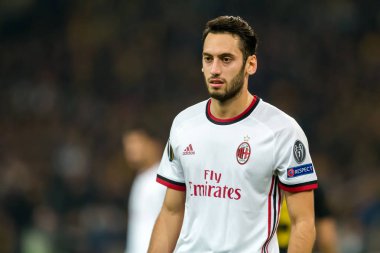 Aek Rennes rakip Ac Milan arasında UEFA Avrupa Ligi oyunu 