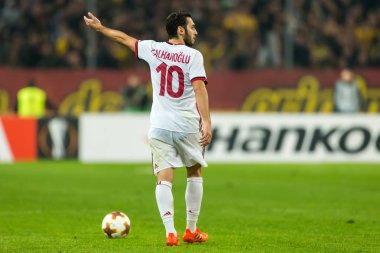 Aek Rennes rakip Ac Milan arasında UEFA Avrupa Ligi oyunu 