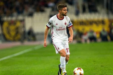 Aek Rennes rakip Ac Milan arasında UEFA Avrupa Ligi oyunu 