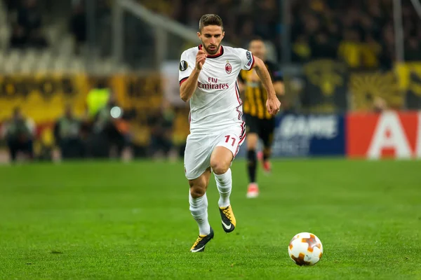 Aek Rennes rakip Ac Milan arasında UEFA Avrupa Ligi oyunu 