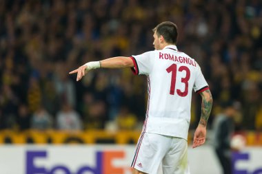 Aek Rennes rakip Ac Milan arasında UEFA Avrupa Ligi oyunu 