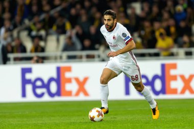 Aek Rennes rakip Ac Milan arasında UEFA Avrupa Ligi oyunu 