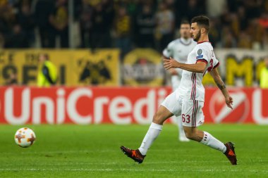 Aek Rennes rakip Ac Milan arasında UEFA Avrupa Ligi oyunu 