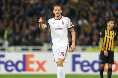 Aek Rennes rakip Ac Milan arasında UEFA Avrupa Ligi oyunu 