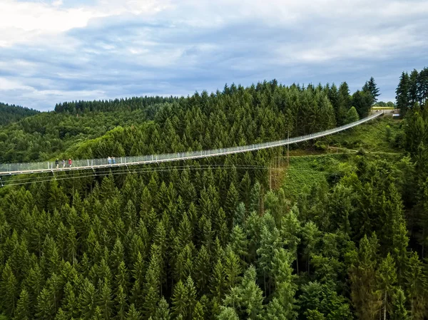 Geierlay підвісний міст, Moersdorf, Німеччина — стокове фото