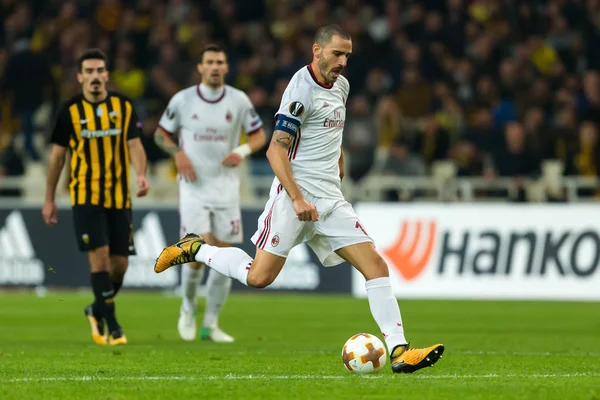 UEFA Europa League game between AEK FC vs AC Milan — Stock Photo, Image