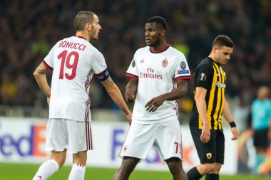 Aek Rennes rakip Ac Milan arasında UEFA Avrupa Ligi oyunu 