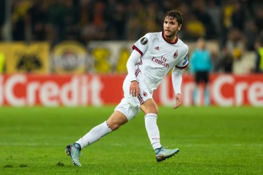 Aek Rennes rakip Ac Milan arasında UEFA Avrupa Ligi oyunu 