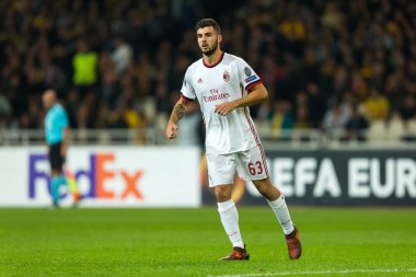 Aek Rennes rakip Ac Milan arasında UEFA Avrupa Ligi oyunu 