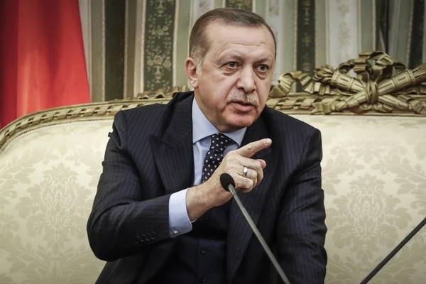 De Turkse president Recep Tayyip Erdogan — Stockfoto
