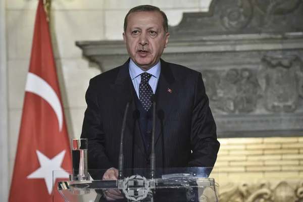 Президент Туреччини Реджеп Таїп Ердоган — стокове фото