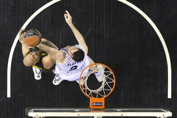 Basket League greca Paok vs Aris all'arena sportiva PAOK . — Foto Stock