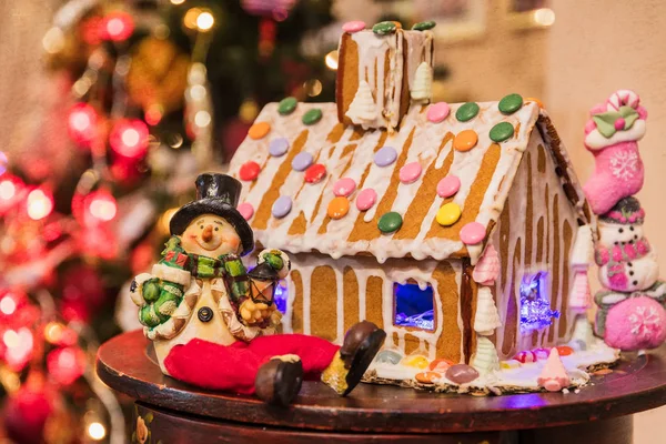 Natale casa biscotti di pan di zenzero . — Foto Stock