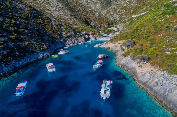 Playa de Porto Vromi en la isla de Zante, en Grecia —  Fotos de Stock