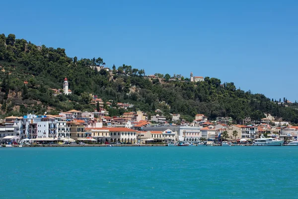 Veduta della città e del porto di Zante sulla pittoresca Zante — Foto Stock