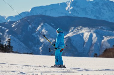 Pindos, Yunanistan'daki dağ aralığında Resort Vasilitsa Kayak.