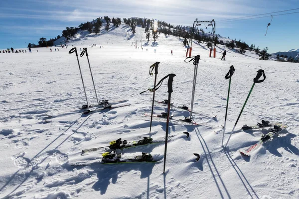 Pindos, Yunanistan'daki dağ aralığında Resort Vasilitsa Kayak. — Stok fotoğraf