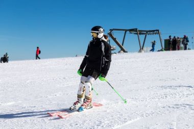 Pindos, Yunanistan'daki dağ aralığında Resort Vasilitsa Kayak.