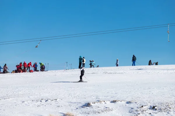 Ski Resort Vasilitsa in the mountain range of Pindos, in Greece. — Stock Photo, Image