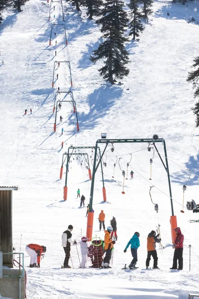 Ski Resort Vasilitsa in the mountain range of Pindos, in Greece. — Stock Photo, Image