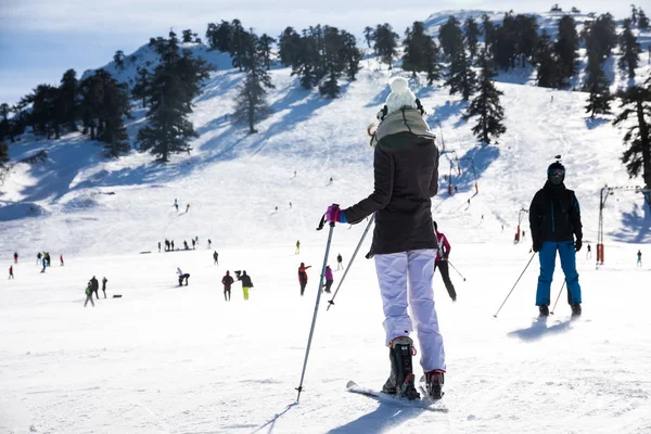 Ski Resort Vasilitsa in the mountain range of Pindos, in Greece. — Stock Photo, Image