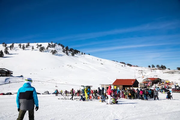 Ski Resort Vasilitsa i bergskedjan Pindos, i Grekland. — Stockfoto