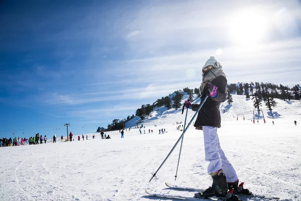 Ski Resort Vasilitsa in the mountain range of Pindos, in Greece. — Stock Photo, Image